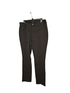 ONE 5 ONE Gray Casual Pants Ladies Plus size 16 Stretchy Career Work NWT